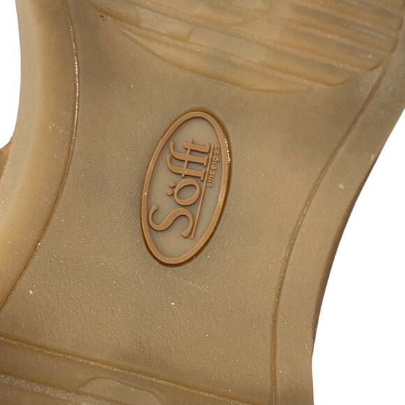 Eurosoft by Sofft Leary Wedge Sandals Size 6.5 Womens Brown Leather Open Toe - Picture 7 of 10